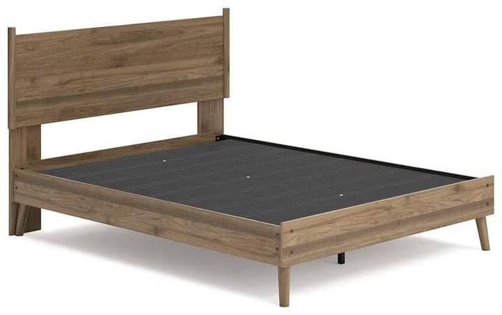 Aprilyn Queen Panel Bed EB1187B3 Brown/Beige Contemporary Master Beds By AFI - sofafair.com