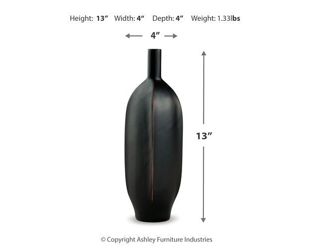 A2000551V Black/Gray Casual Rhaveney Vase By Ashley - sofafair.com