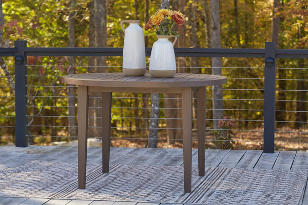 P730-615 Brown/Beige Casual Germalia Outdoor Dining Table By Ashley - sofafair.com