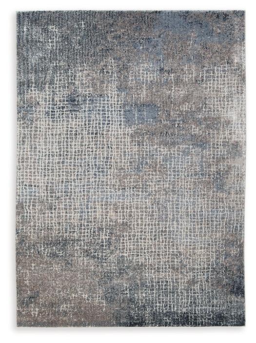 Brookhall 5'3" x 7'3" Rug R406102 Black/Gray Contemporary Rug Medium By Ashley - sofafair.com