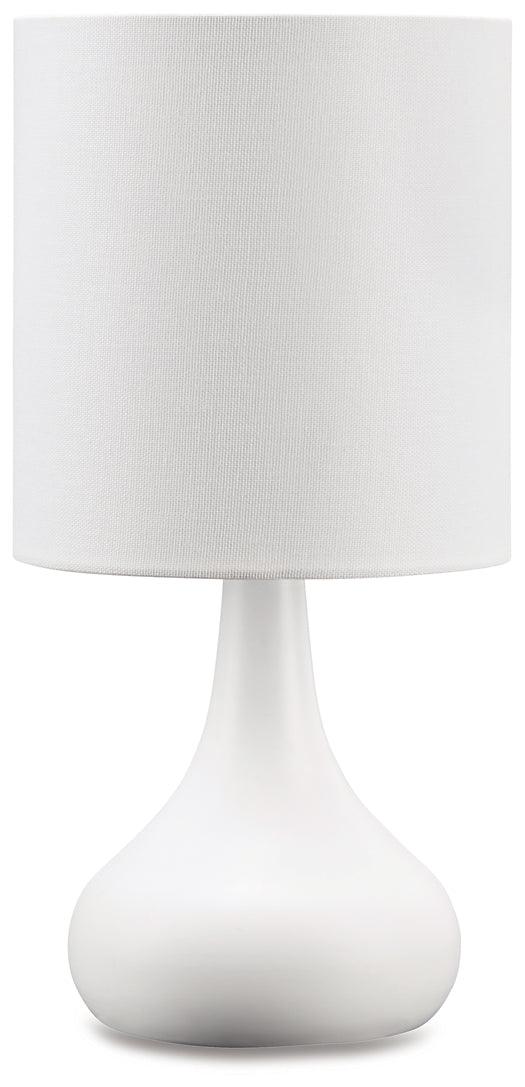 L204324 White Contemporary Camdale Table Lamp By Ashley - sofafair.com