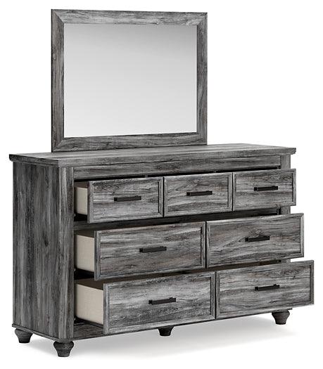B2472B1 Black/Gray Traditional Thyven Dresser and Mirror By AFI - sofafair.com