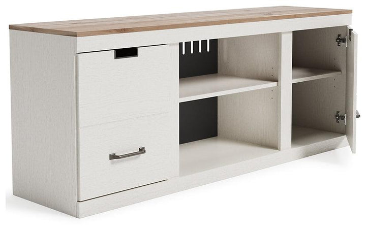 EW1428-168 White Casual Vaibryn 60" TV Stand By Ashley - sofafair.com