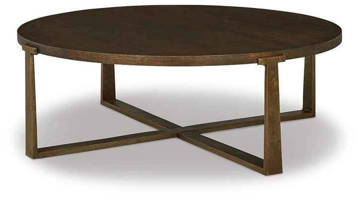 Balintmore Coffee Table T967-8 Metallic Contemporary Cocktail Table By Ashley - sofafair.com