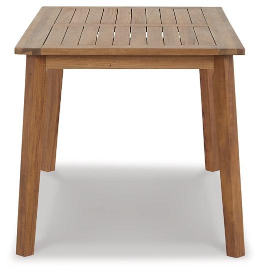 P407-625 Brown/Beige Casual Janiyah Outdoor Dining Table By Ashley - sofafair.com