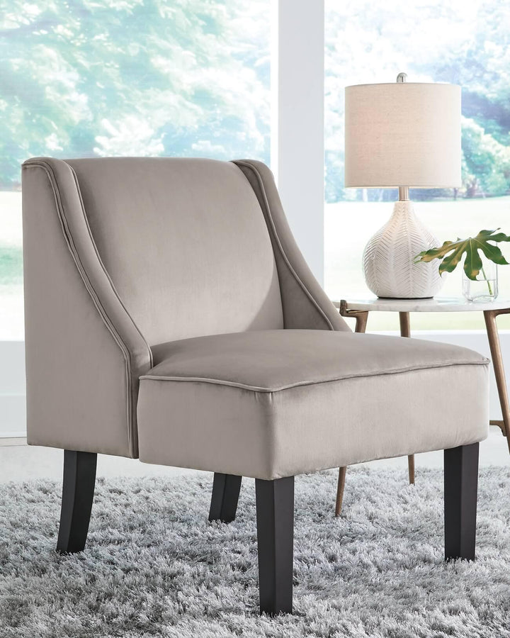 Janesley Accent Chair A3000141 Black/Gray Contemporary Accent Chairs - Free Standing By Ashley - sofafair.com