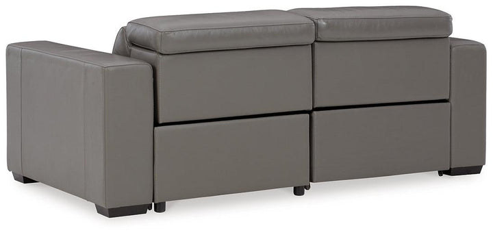 Texline 3-Piece Power Reclining Sectional U59603S6 Black/Gray Contemporary Motion Sectionals By Ashley - sofafair.com