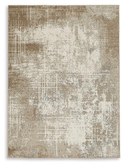 Grifflain R406231,R406232 Brown/Beige Contemporary Rug Large By Ashley - sofafair.com