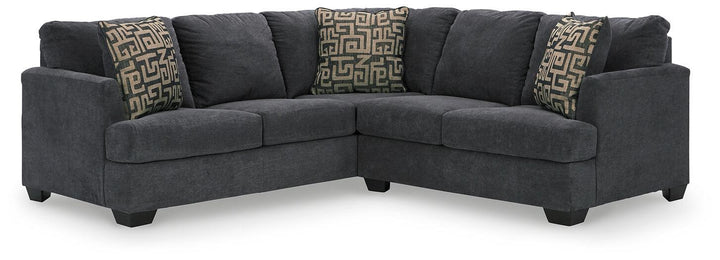Ambrielle 2-Piece Sectional 11902S1 Black/Gray Contemporary Stationary Sectionals By AFI - sofafair.com