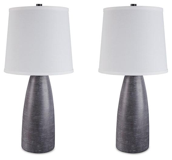 Shavontae Table Lamp (Set of 2) L243004 Black/Gray Contemporary Table Lamp Pair By Ashley - sofafair.com