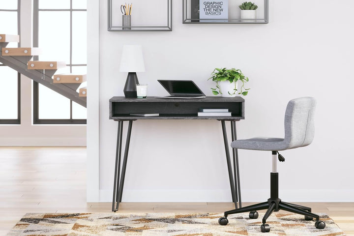 Strumford Home Office Desk H449-110 Black/Gray Contemporary Desks By Ashley - sofafair.com
