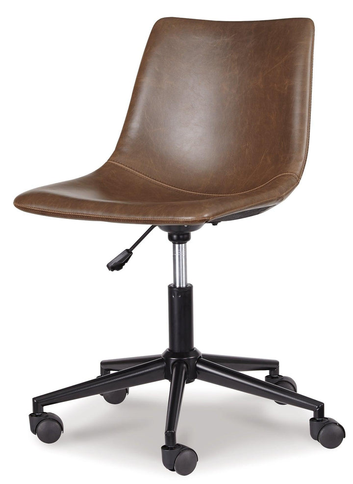 H200-01 Brown/Beige Casual Office Chair Program Home Office Desk Chair By Ashley - sofafair.com