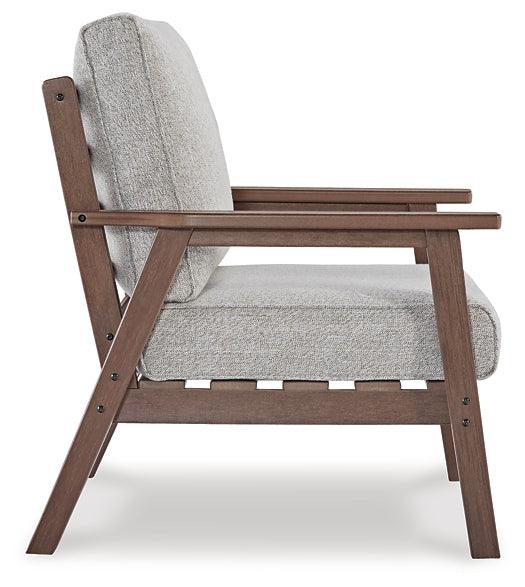 Emmeline Outdoor Lounge Chair with Cushion (Set of 2) P420-820 Brown/Beige Casual Outdoor Seating By Ashley - sofafair.com