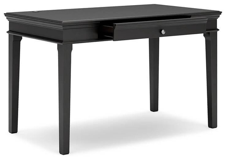 Beckincreek 48" Home Office Desk H778-10 Black/Gray Traditional Desks By AFI - sofafair.com