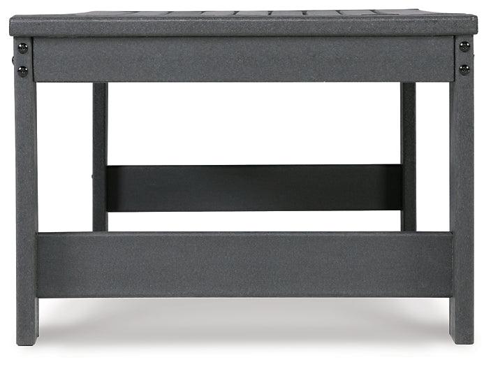 Amora Outdoor Coffee Table P417-701 Black/Gray Casual Outdoor Cocktail Table By Ashley - sofafair.com