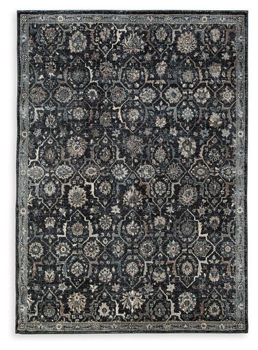 Hilcott R406111,R406112 Black/Gray Traditional Rug Large By Ashley - sofafair.com