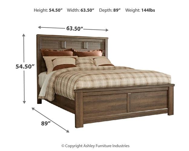 Juararo Queen Panel Bed B251B6 Brown/Beige Casual Master Beds By Ashley - sofafair.com