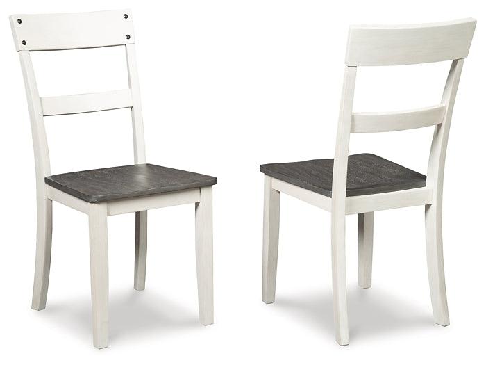 D287-01 White Casual Nelling Dining Chair By Ashley - sofafair.com