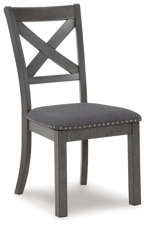 D629-01X2 Black/Gray Casual Myshanna Dining Chair (Set of 2) By Ashley - sofafair.com