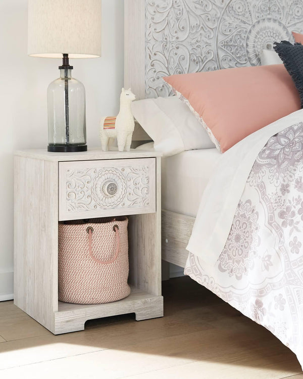 EB1811-291 White Casual Paxberry Nightstand By Ashley - sofafair.com