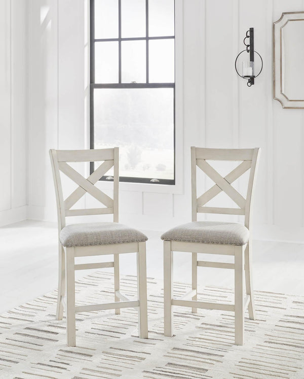 D642-124 White Casual Robbinsdale Counter Height Barstool By Ashley - sofafair.com