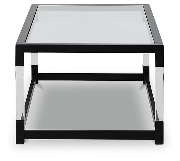 Nallynx Coffee Table T197-1 Black/Gray Contemporary Cocktail Table By Ashley - sofafair.com