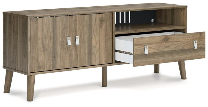 EW1187-268 Brown/Beige Contemporary Aprilyn 59" TV Stand By Ashley - sofafair.com