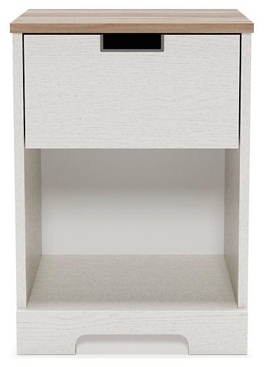 Vaibryn Nightstand EB1428-291 Brown/Beige Casual Youth Bed Cases By Ashley - sofafair.com