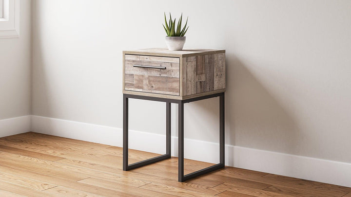 EB2320-291 Brown/Beige Casual Neilsville Nightstand By AFI - sofafair.com