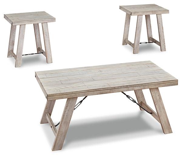 Carynhurst Table (Set of 3) T356-13 White Casual 3 Pack By Ashley - sofafair.com
