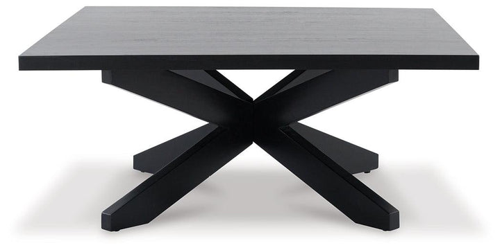 Joshyard Coffee Table T461-8 Black/Gray Contemporary Cocktail Table By AFI - sofafair.com