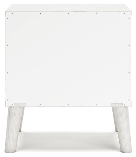 EB1024-291 White Contemporary Aprilyn Nightstand By AFI - sofafair.com
