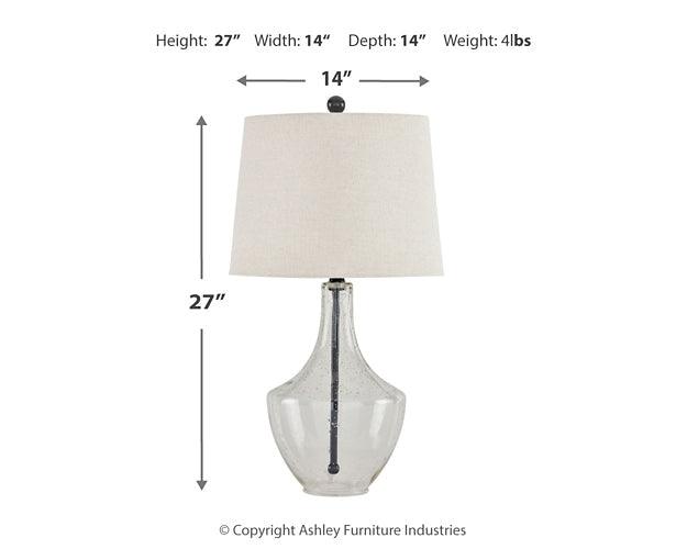 Gregsby Table Lamp (Set of 2) L431574 Transparent Casual Table Lamp Pair By Ashley - sofafair.com