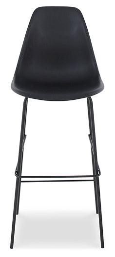 Forestead Bar Height Bar Stool D130-130 Black/Gray Contemporary Barstool By Ashley - sofafair.com