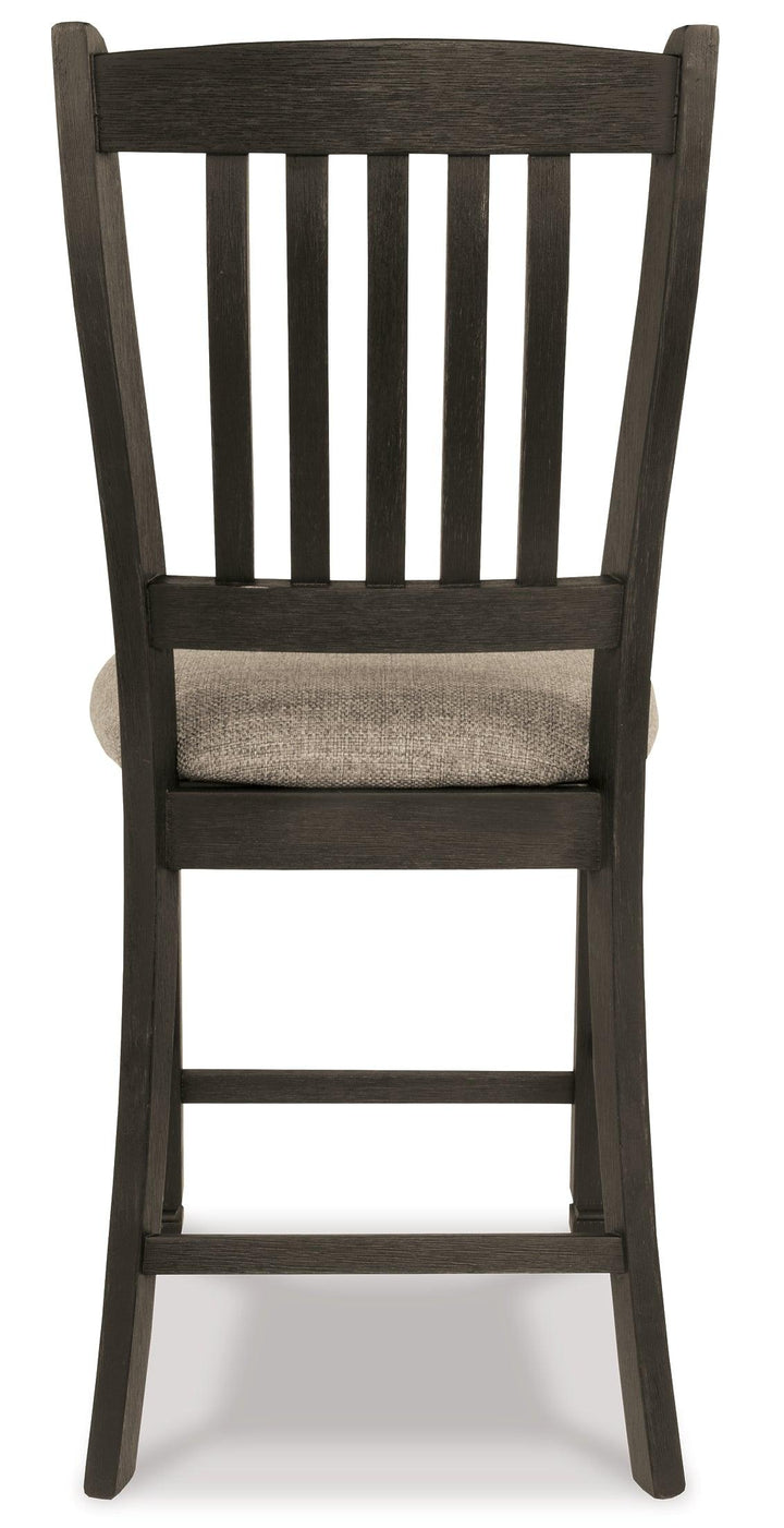 Tyler Creek Counter Height Bar Stool D736-124 Black/Gray Casual Barstool By Ashley - sofafair.com