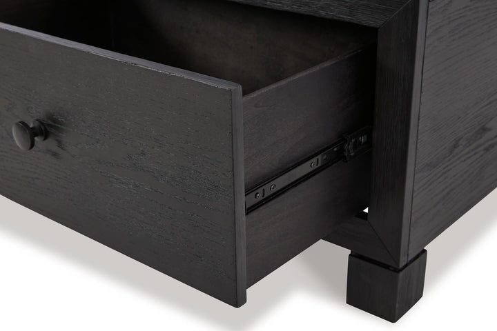 Foyland Coffee Table T989-20 Black/Gray Casual Cocktail Table By Ashley - sofafair.com
