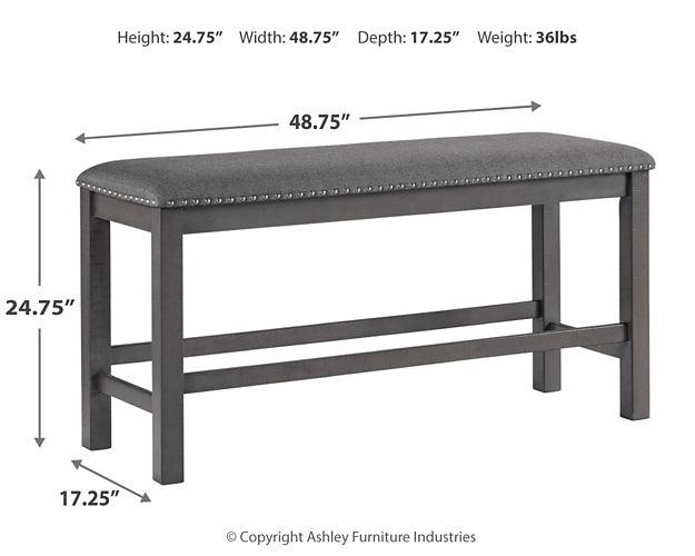 Myshanna Dining Bench D629-09 Black/Gray Casual Casual Seating By Ashley - sofafair.com