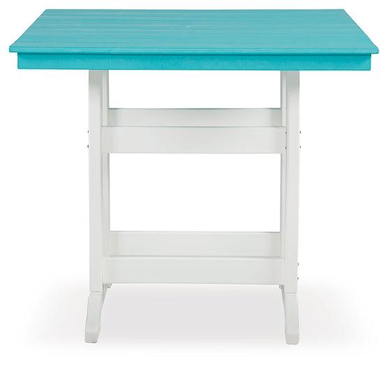 Eisely Outdoor Counter Height Dining Table P208-632 White Casual Outdoor Counter Table By Ashley - sofafair.com