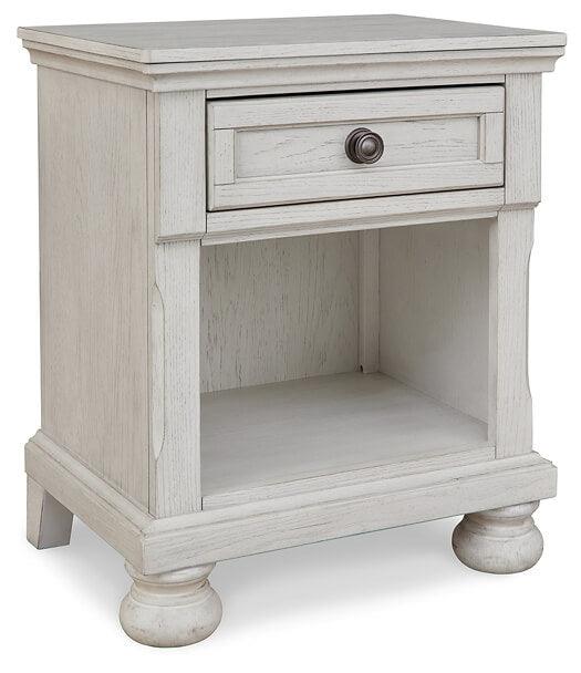 Robbinsdale Nightstand B742-91 White Casual Youth Bed Cases By AFI - sofafair.com