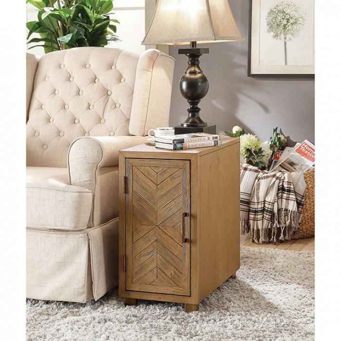 Sage CM-AC290 Light Oak Transitional Side Table By furniture of america - sofafair.com