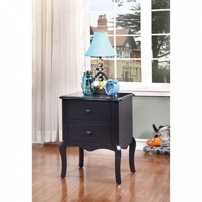 Lexie CM-AC325BL Blue Traditional Night Stand By furniture of america - sofafair.com