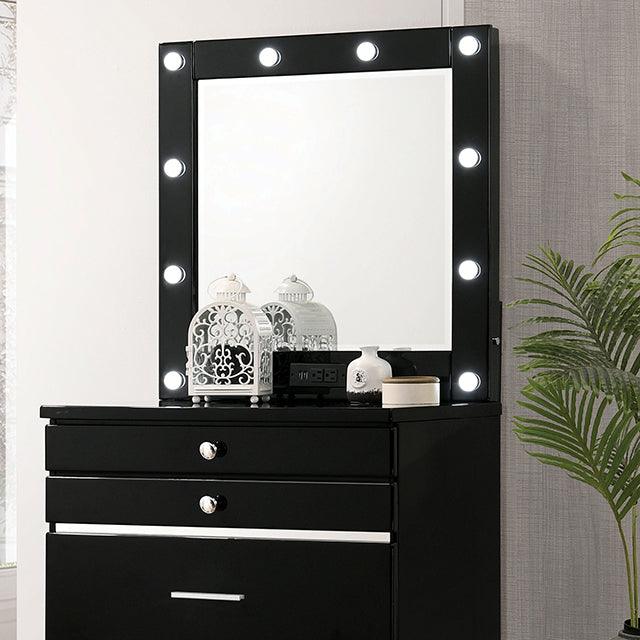 Destinee CM-AC405BK Black Glam Vanity By Furniture Of America - sofafair.com