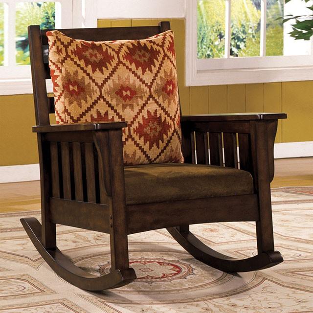 Morrisville CM-AC6401 Antique Oak Traditional Rocking Chair By Furniture Of America - sofafair.com