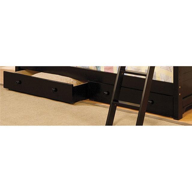 Chesapeake CM-BK616DR Black Contemporary Underbed Drawers By Furniture Of America - sofafair.com