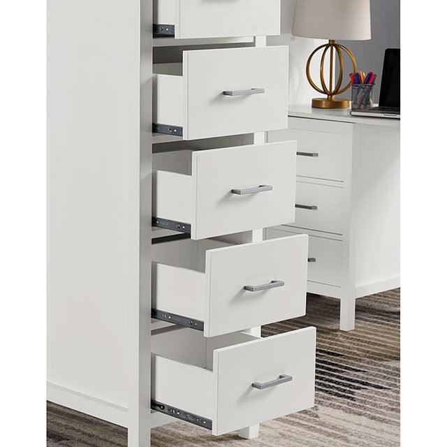 Cassidy CM-BK970 White Transitional Twin Loft Bed By Furniture Of America - sofafair.com