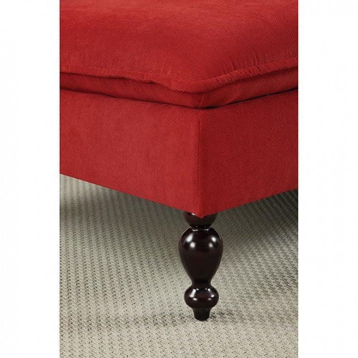Kenzie CM-BN1248RD Red Traditional Bench By furniture of america - sofafair.com