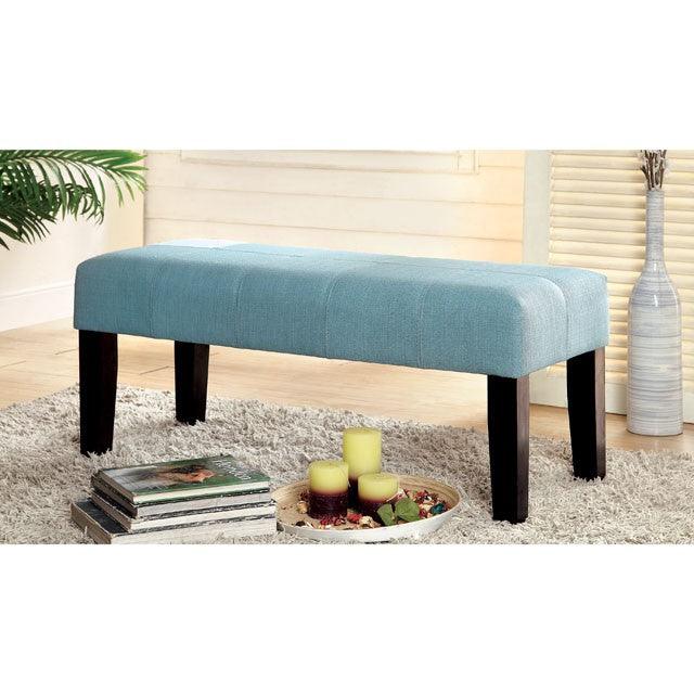 Bury CM-BN6006BL Blue Contemporary Bench By Furniture Of America - sofafair.com