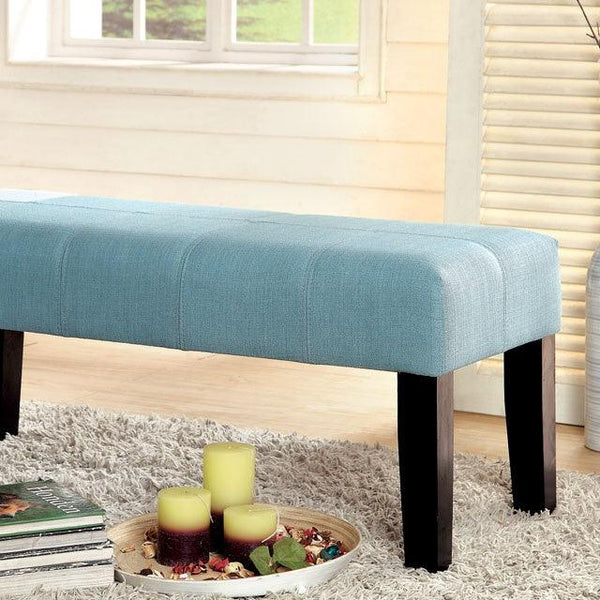 Bury CM-BN6006BL Blue Contemporary Bench By Furniture Of America - sofafair.com