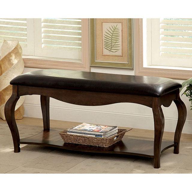 Enderby CM-BN6013 Tobacco Oak Transitional Bench By Furniture Of America - sofafair.com