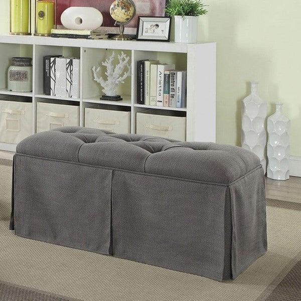 Kilrush CM-BN6176GY Gray Transitional Bench By furniture of america - sofafair.com